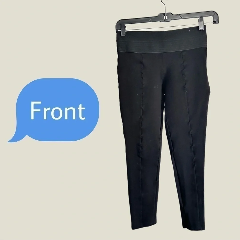 Zara Black Formal Leggings Wide Waistband Medium GUC - Picture 8 of 14